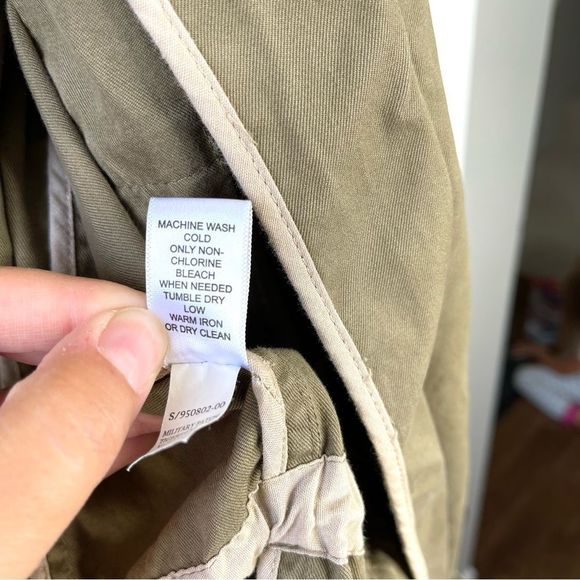 Banana Republic Utility Military Olive Green Coat Size Small - Picture 5 of 11